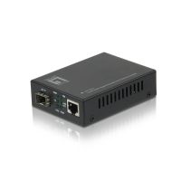 LevelOne GVT-2010 - Medienkonverter - 100Mb LAN - 10Base-T, 100Base-TX, 1000Base-T, 1000Base-X - RJ-45 / SFP (mini-GBIC)