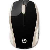 HP Wireless-Maus 200 (Silk Gold), Beidhändig, Optisch, RF Wireless, 1000 DPI, Gold