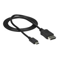 StarTech.com 3ft/1m USB C to DisplayPort 1.2 Cable 4K 60Hz, USB-C to DisplayPort Adapter Cable HBR2, USB Type-C DP Alt Mode to DP Monitor Video Cable, Compatible with Thunderbolt 3, Black - USB-C Male to DP Male (CDP2DPMM1MB)