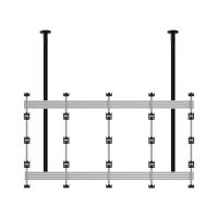 B-TECH BT93INFWP-C-4X4, Fixed, Chrom, Silber, Aluminium, Zimmerdecke, 2400 mm, 2214 mm
