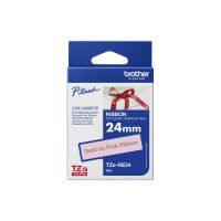 Brother TZe-RE54 - Seidig - Gold auf Pink - Rolle (2,4 cm x 4 m)