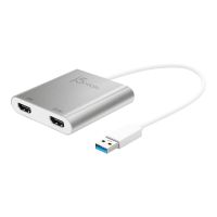 j5create JUA365 - Videoadapter - 24 pin USB-C männlich zu HDMI weiblich - 20 cm - Silber - unterstützt 4K 30 Hz (3840 x 2160)