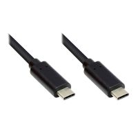 Exsys EX-K1585-0.5, 0,5 m, USB C, USB C, USB 3.2 Gen 1 (3.1 Gen 1), 5 Gbit/s, Schwarz