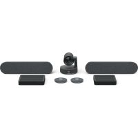 Logitech Large Microsoft Teams Rooms, Gruppen-Videokonferenzsystem, 4K Ultra HD, 60 fps, 15x, Windows 10 IoT Enterprise SAC, Graphit