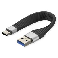 ROLINE 11.02.9017, 0,11 m, USB A, USB C, USB 3.2 Gen 2 (3.1 Gen 2), 10 Gbit/s, Schwarz