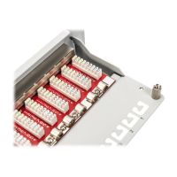 DIGITUS CAT 6A Patch Panel, geschirmt, 12-Port, 1HE, 10", grau