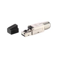 Equip Cat 8.1 Tool-free RJ45 Stecker, 5 Stück/Set, RJ-45, Schwarz, Edelstahl, Männlich, Gerade, Zink, Cat8.1