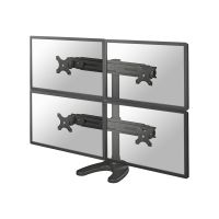 Neomounts FPMA-D700DD4 - Aufstellung - Voll beweglich - für 4 LCD-Anzeigen - Schwarz - Bildschirmgröße: 48.3-76.2 cm (19"-30")