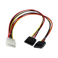 StarTech.com SATA Y-Stromkabel - Splitter Power Y-Kabel mit 2 x SATA intern 1 x Molex (Stecker)