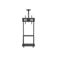 Techly Wagen - für LCD / AV-System / Kamera - Schwarz - Bildschirmgröße: 81.3-177.8 cm (32"-70")