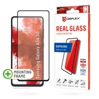 E.V.I. Displex Panzerglas (10H) für Samsung Galaxy A54 5G, Eco-Montagerahmen, Full Cover, Samsung, Galaxy A54 5G, Trockene Anwendung, Staubresistent, Kratzresistent, Schockresistent, Transparent, 1 Stück(e)