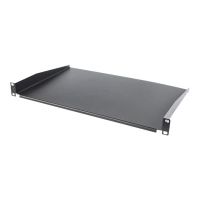 Intellinet 19" Cantilever Shelf, 1U, Shelf Depth 350mm, Non-Vented, Max 25kg, Black, Three Year Warranty - Rack - Regal - Schwarz, RAL 9005 - 1U - 48.3 cm (19")