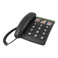 Doro PhoneEasy 331ph - Telefon mit Schnur - Schwarz