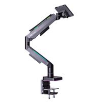 Thermaltake GEA-MSR-SMSBLK-01, 20 kg, 43,2 cm (17"), 124,5 cm (49"), 100 x 100 mm, Höhenverstellung, Schwarz, Grau