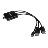StarTech.com 2m HDMI, DisplayPort oder Mini DisplayPort auf HDMI Konverter Kabel - HDMI, DP oder Mini DP zu HDMI Adapterkabel - Videoadapter - HDMI, DisplayPort, Mini DisplayPort männlich zu HDMI, Mikro-USB Typ B (nur Strom)