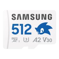 Samsung PRO Plus MB-MD512SA - Sonic the Hedgehog Flash-Speicherkarte (microSDXC-an-SD-Adapter inbegriffen)