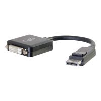 C2G 8in DisplayPort to DVI-D Adapter - DP to DVI D Adapter - Black - M/F - Videoadapter - DisplayPort (M)