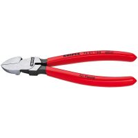 KNIPEX 72 01 180, Diagonale Zange, Chrom-Vanadium-Stahl, Kunststoff, Rot, 180 mm, 193 g