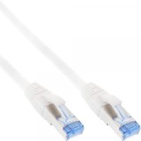 InLine Patchkabel - S/FTP (PiMf) - Cat.6A - halogenfrei - weiß - 1m