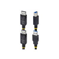 StarTech.com 10ft (3m) DisplayPort and USB 5Gbps KVM Cable - Tastatur- / Video- / Maus- (KVM-)