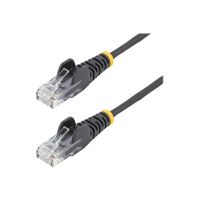 StarTech.com 2m Slim LSZH CAT6 Ethernet Cable, 10 Gigabit Snagless RJ45 100W PoE Patch Cord, CAT 6 10GbE UTP Network Cable w/Strain Relief, Black, ETL, Low Smoke Zero Halogen - Category 6 - 28AWG (N6PAT200CMBKS)