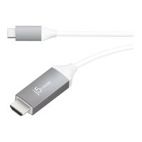 j5create JCC153G - Adapterkabel - 24 pin USB-C männlich zu HDMI männlich - 1.524 m - Grau - unterstützt 4K 60 Hz (3840 x 2160)