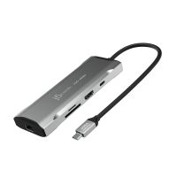 j5create JCD393-N 4K60 Elite USB-C® 10Gbps Mini Dock, Kabelgebunden, USB 3.2 Gen 1 (3.1 Gen 1) Type-C, 100 W, 10,100,1000 Mbit/s, Grau, Space Grey