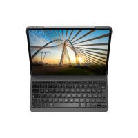 Logitech Slim Folio Pro - Tastatur und Foliohülle - hintergrundbeleuchtet - kabellos - Bluetooth LE - QWERTY - Italienisch - für Apple 12.9-inch iPad Pro (3. Generation, 4. Generation)