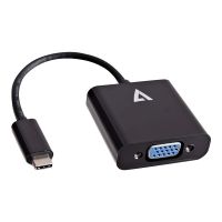 V7 Externer Videoadapter - USB-C - VGA - Schwarz