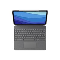 Logitech Combo Touch - Tastatur und Foliohülle - mit Trackpad - hintergrundbeleuchtet - Apple Smart connector - QWERTZ - Schweiz - Sand - für Apple 11-inch iPad Pro (1. Generation, 2. Generation, 3. Generation)