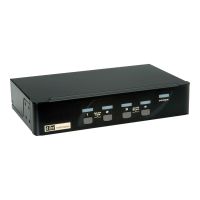 ROLINE KVM Switch - KVM-/Audio-/USB-Switch - 4 x KVM/Audio/USB