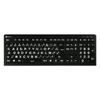 Logickeyboard LKB-LPWB-A2PC-FR, Volle Größe (100%), Kabelgebunden, USB, Scherenschalter, AZERTY, Schwarz