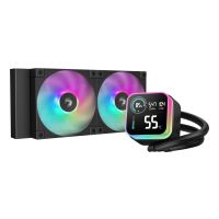 Deepcool LQ240, Flüssigkeitskühlung, 12 cm, Schwarz