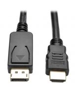 Tripp P582-006-V2 DisplayPort 1.2-auf-HDMI-Adapterkabel - DP mit Verriegelungen auf HDMI (Stecker/Stecker) - UHD 4K - 1,8 m. - 1,83 m - DisplayPort - HDMI - Männlich - Männlich - Gold