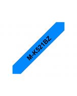 Brother M-K521BZ - Schwarz auf Blau - Rolle (0,9 cm x 8 m)