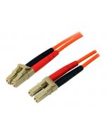StarTech.com 2m Fiber Optic Cable - Multimode Duplex 50/125 - LSZH - LC/LC - OM2 - LC to LC Fiber Patch Cable (50FIBLCLC2)