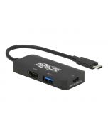 Tripp USB C Multiport Adapter - HDMI 4K @ 60 Hz, 4:4:4, HDR, USB-A, USB-C PD 3.0 Charging (100W)