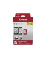 Canon PG-575/CL-576 Photo Paper Value Pack - 2er-Pack - Schwarz, Farbe (Cyan, Magenta, Gelb)