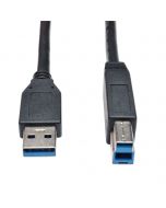 Tripp U322-010-BK USB 3.2 Gen 1 SuperSpeed-Gerätekabel (A-zu-B Stecker/Stecker) Schwarz - 3,05 m - 3,05 m - USB B - USB A - USB 3.2 Gen 1 (3.1 Gen 1) - Männlich/Männlich - Schwarz