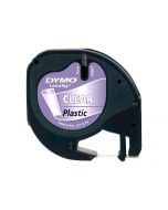 Dymo LetraTAG - Kunststoff - durchsichtig - Rolle (1,2 cm x 4 m)