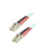 StarTech.com 1m (3ft) LC/UPC to LC/UPC OM3 Multimode Fiber Optic Cable, Full Duplex 50/125Âµm Zipcord Fiber Cable, 100G Networks, LOMMF/VCSEL, <0.3dB Low Insertion Loss - LSZH Fiber Patch Cord - Patch-Kabel - LC Multi-Mode (M)