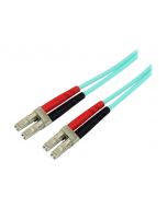 StarTech.com 3m Fiber Optic Cable - 10 Gb Aqua - Multimode Duplex 50/125 - LSZH - LC/LC - OM3 - LC to LC Fiber Patch Cable - Patch-Kabel - LC Multi-Mode (M)