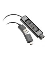 HP Poly DA85 - Headset-Kabel - USB, 24 pin USB-C männlich zu Quick Disconnect männlich