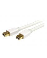 StarTech.com 2m Mini DisplayPort Kabel 1.2 - MiniDP 4k zu MDP - Stecker/Stecker - Weiß - DisplayPort-Kabel - Mini DisplayPort (M)