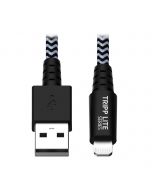 Tripp M100-003-HD Hochbelastbares USB-A-zu-Lightning Sync-/Ladekabel - MFi-zertifiziert - Stecker/Stecker - USB 2.0 - 0,91 m - 0,9 m - Lightning - USB A - Männlich - Männlich - Schwarz
