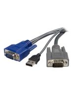 StarTech.com 1,8m ultradünnes USB VGA 2-in-1-KVM-Kabel - Tastatur- / Video- / Maus- (KVM-)