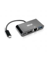 Eaton U444-06N-HGUB-C USB-C-Multiport-Adapter - HDMI - USB 3.2-Anschluss - GbE - 60 W PD-Aufladung - HDCP - Schwarz - USB 3.2 Gen 2 (3.1 Gen 2) Type-C - IEEE 802.3 - IEEE 802.3az - IEEE 802.3u - IEEE 802.3x - Schwarz - HDMI - RJ-45 - USB 3.2 Gen 1 (3.1 Ge