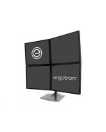 Ergotron DS100 Quad-Monitor Desk Stand - Aufstellung - für 4 LCD-Anzeigen - Aluminium, Stahl - Schwarz - Bildschirmgröße: bis zu 61 cm (bis zu 24 Zoll)