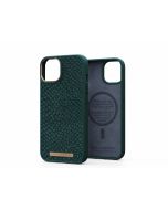 Njord Salm.Leather Magsafe Case iPhone 14 6.1 Green