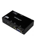 StarTech.com 2 Port VGA + HMDI auf HDMI Konverter Switch / Verteiler mit Vorrangsschaltung